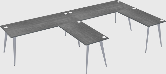 Modern l-shaped office desk