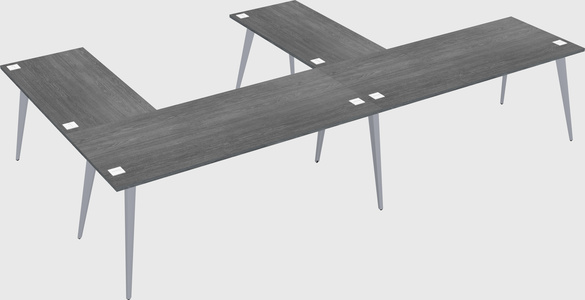 Modern l-shaped office desk