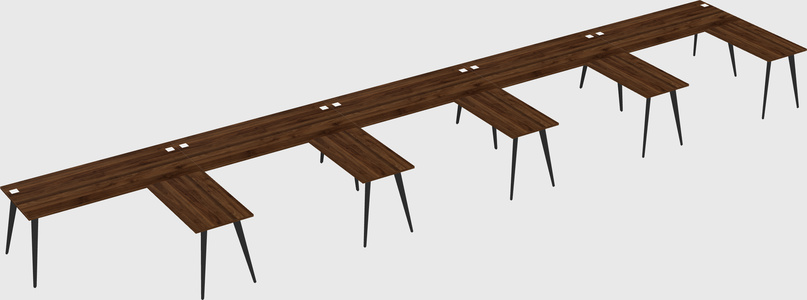Modern l-shaped office desk