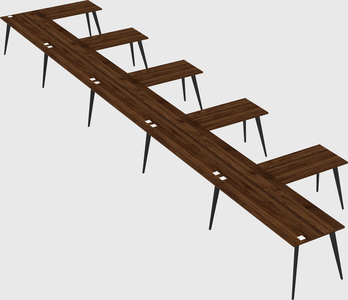 Modern l-shaped office desk