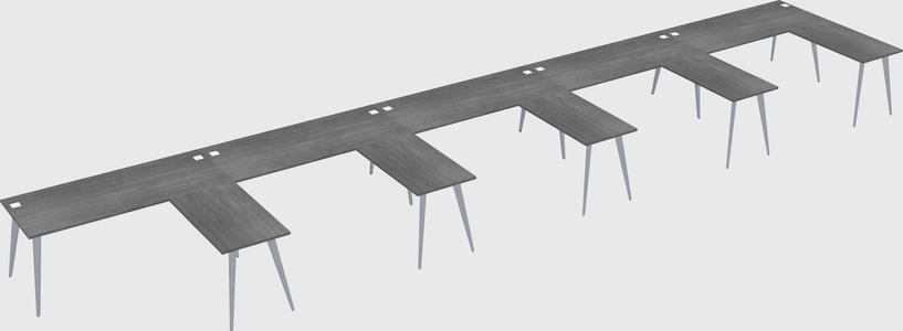 Modern l-shaped office desk