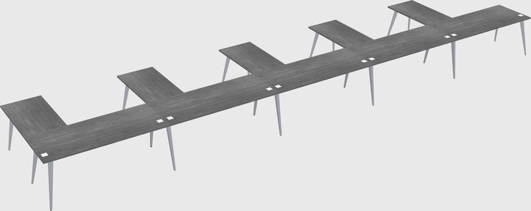 Modern l-shaped office desk