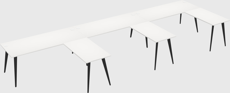 Modern l-shaped office desk