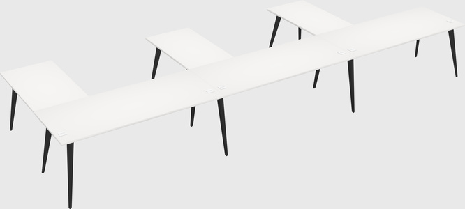 Modern l-shaped office desk