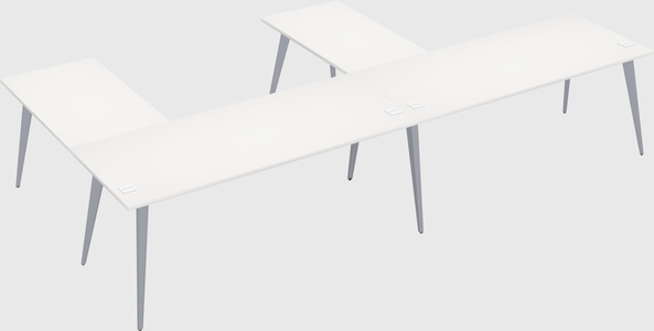 Modern l-shaped office desk