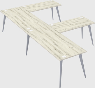 Modern l-shaped office desk