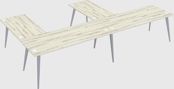 Modern l-shaped office desk