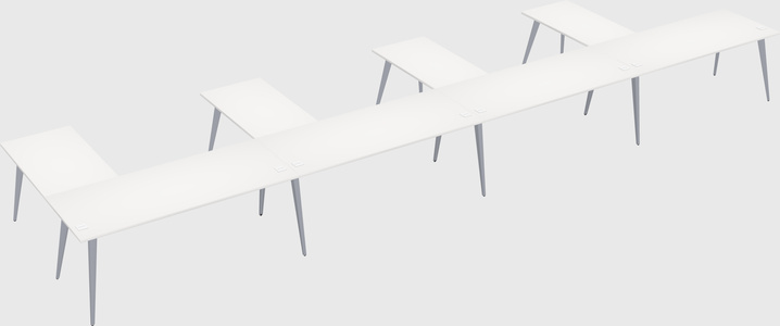 Modern l-shaped office desk