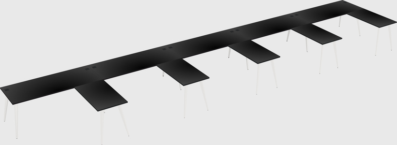 Modern l-shaped office desk