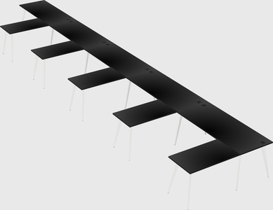 Modern l-shaped office desk
