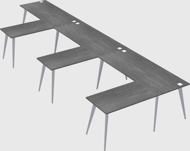 Modern l-shaped office desk