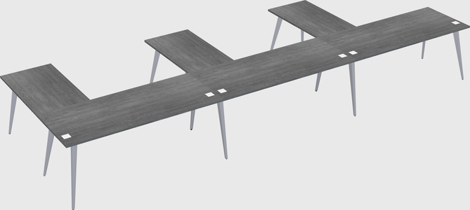 Modern l-shaped office desk