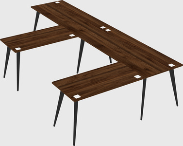 Modern l-shaped office desk