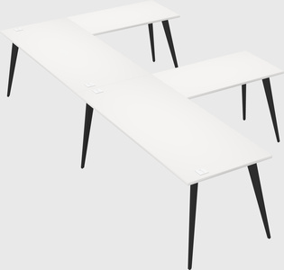 Modern l-shaped office desk