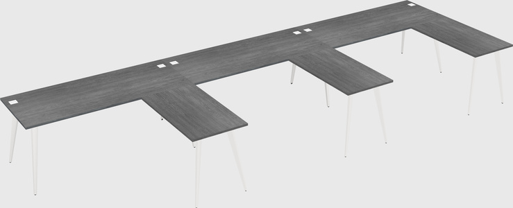 Modern l-shaped office desk