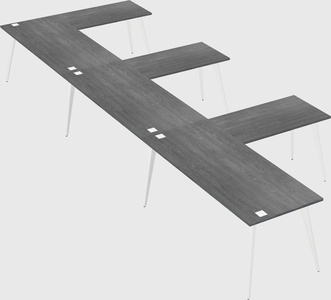 Modern l-shaped office desk