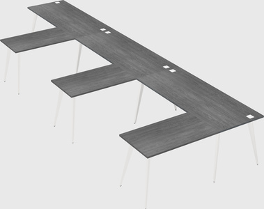 Modern l-shaped office desk