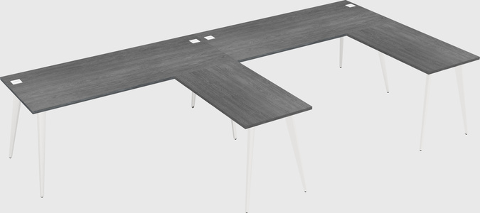 Modern l-shaped office desk