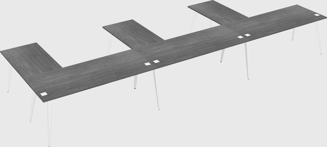 Modern l-shaped office desk