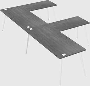 Modern l-shaped office desk