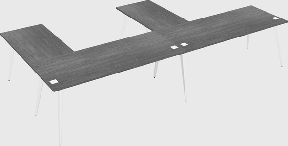 Modern l-shaped office desk
