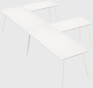 Modern l-shaped office desk