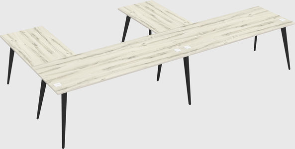 Modern l-shaped office desk