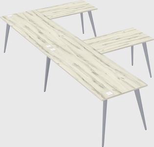 Modern l-shaped office desk