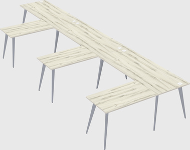 Modern l-shaped office desk