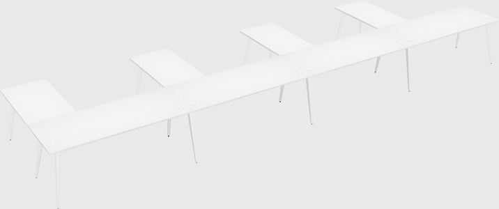 Modern l-shaped office desk
