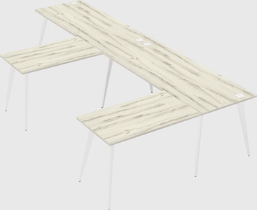 Modern l-shaped office desk