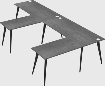 Modern l-shaped office desk