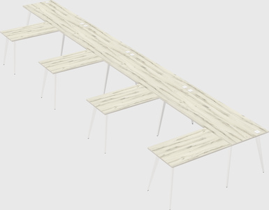 Modern l-shaped office desk