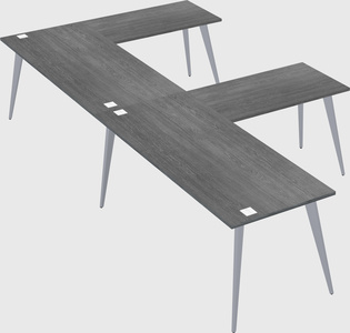 Modern l-shaped office desk
