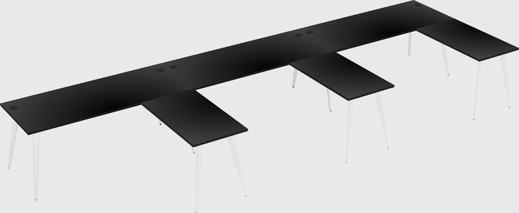 Modern l-shaped office desk