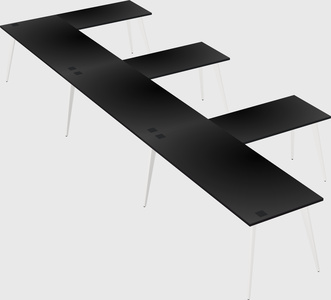 Modern l-shaped office desk