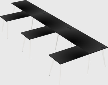 Modern l-shaped office desk