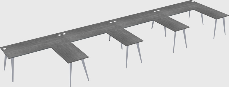 Modern l-shaped office desk