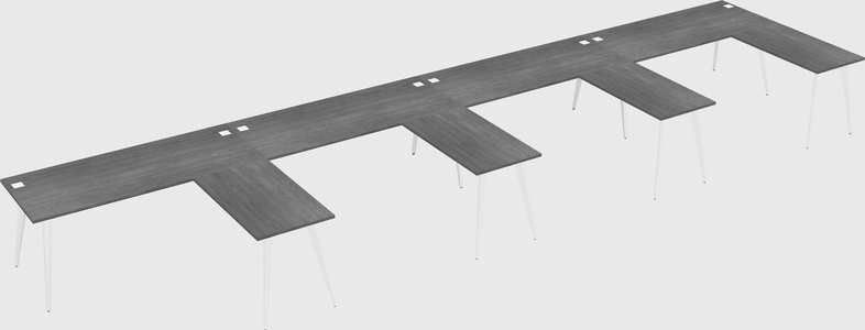 Modern l-shaped office desk