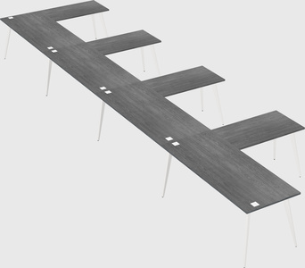 Modern l-shaped office desk