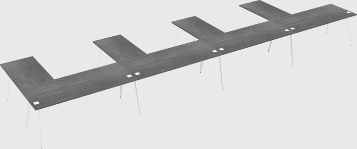 Modern l-shaped office desk