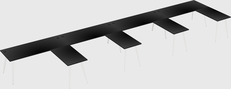 Modern l-shaped office desk