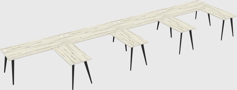 Modern l-shaped office desk