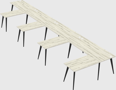 Modern l-shaped office desk