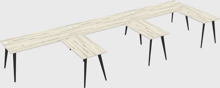 Modern l-shaped office desk