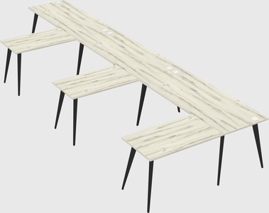 Modern l-shaped office desk