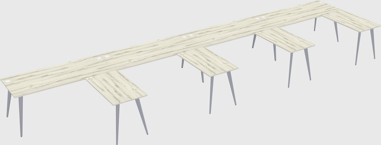 Modern l-shaped office desk