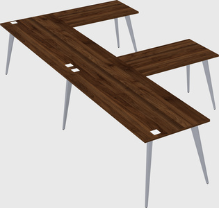 Modern l-shaped office desk