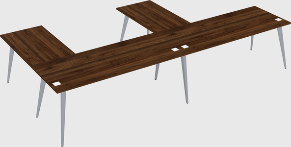Modern l-shaped office desk