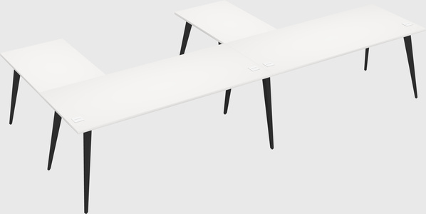 Modern l-shaped office desk